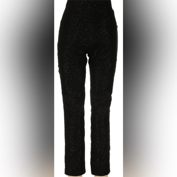 Rachel Zoe black and gold metallic high rise dress pants size 12 - NWOT - Picture 2 of 4